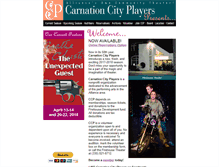 Tablet Screenshot of carnationcityplayers.org